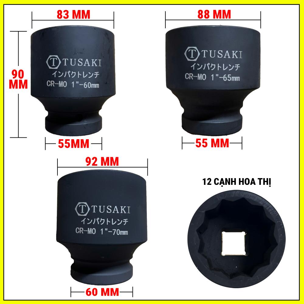 Tuýp Khẩu 1 inch 60-65-70mm ( hoa thị ) 