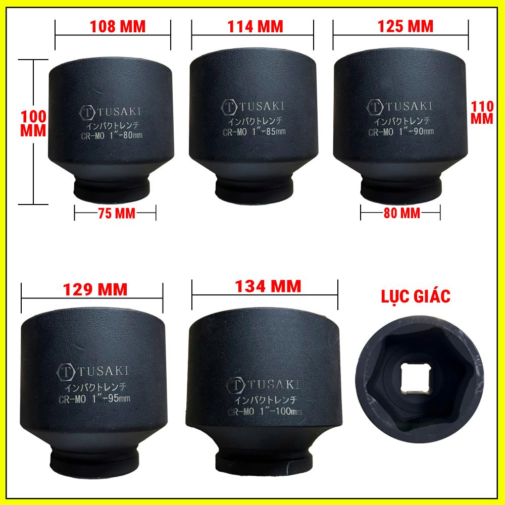 Đầu khẩu 1 inch 80-100mm ( lục giác )