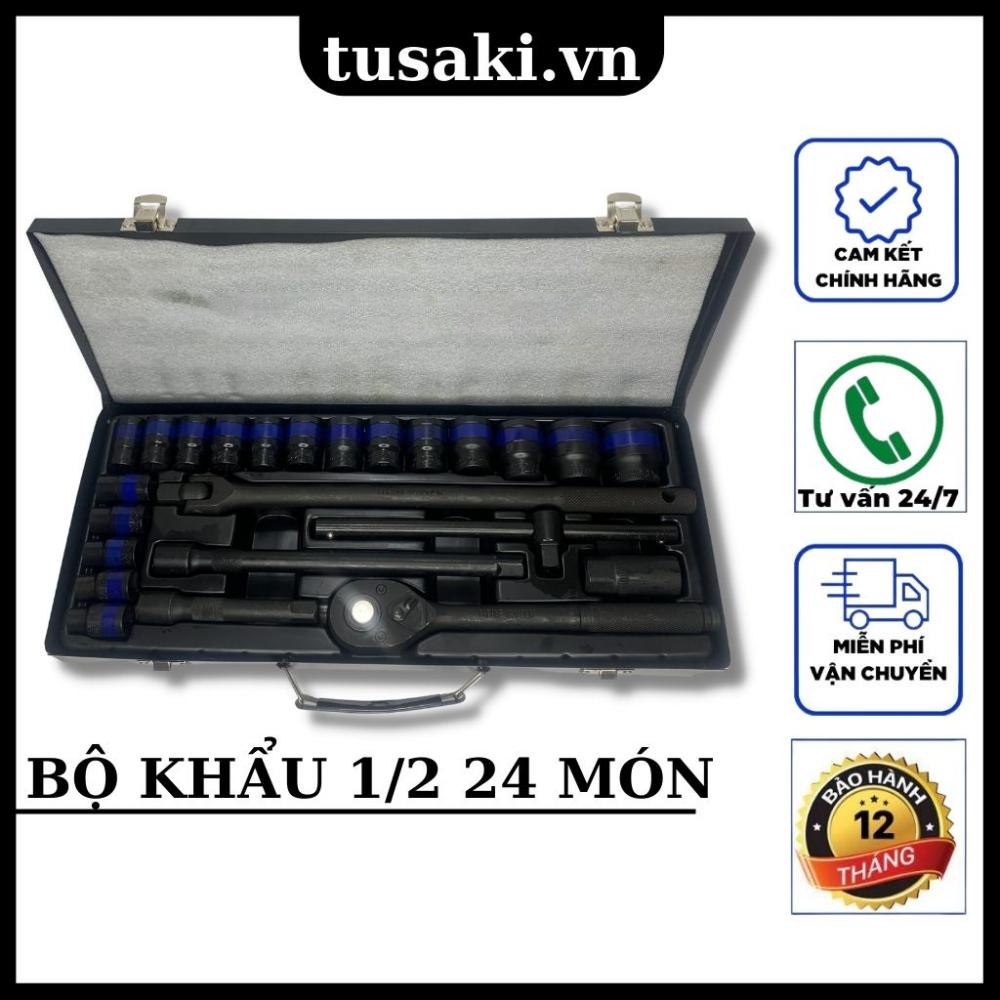 Bộ cần tuýp 1/2 24 món