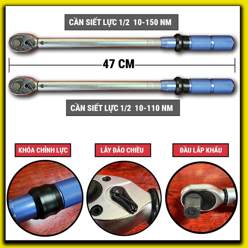 Cần siết 1/2 10-150Nm và 10-110Nm 