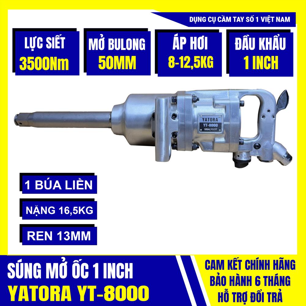 Súng siết Bulong TUSAKI YT-8000 đầu 1 INCH