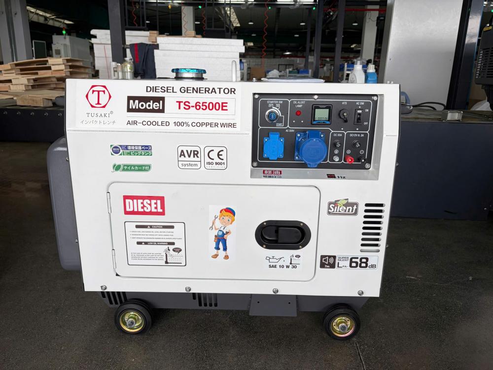 Máy phát điện 5KW động cơ dầu DIESEL : TS-6500E
