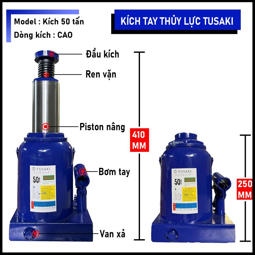 Kích tay 50 tấn cao
