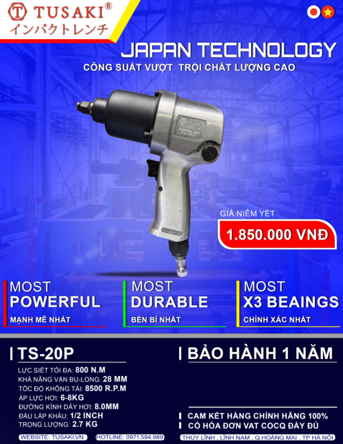 Súng siết Bulong TUSAKI TS-20P