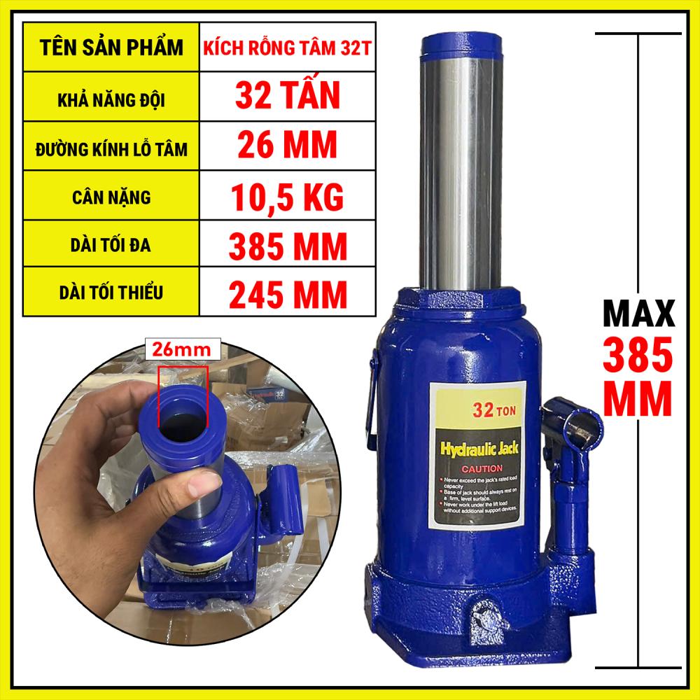 Kích Thủy Lực Rỗng Tâm 32 Tấn 