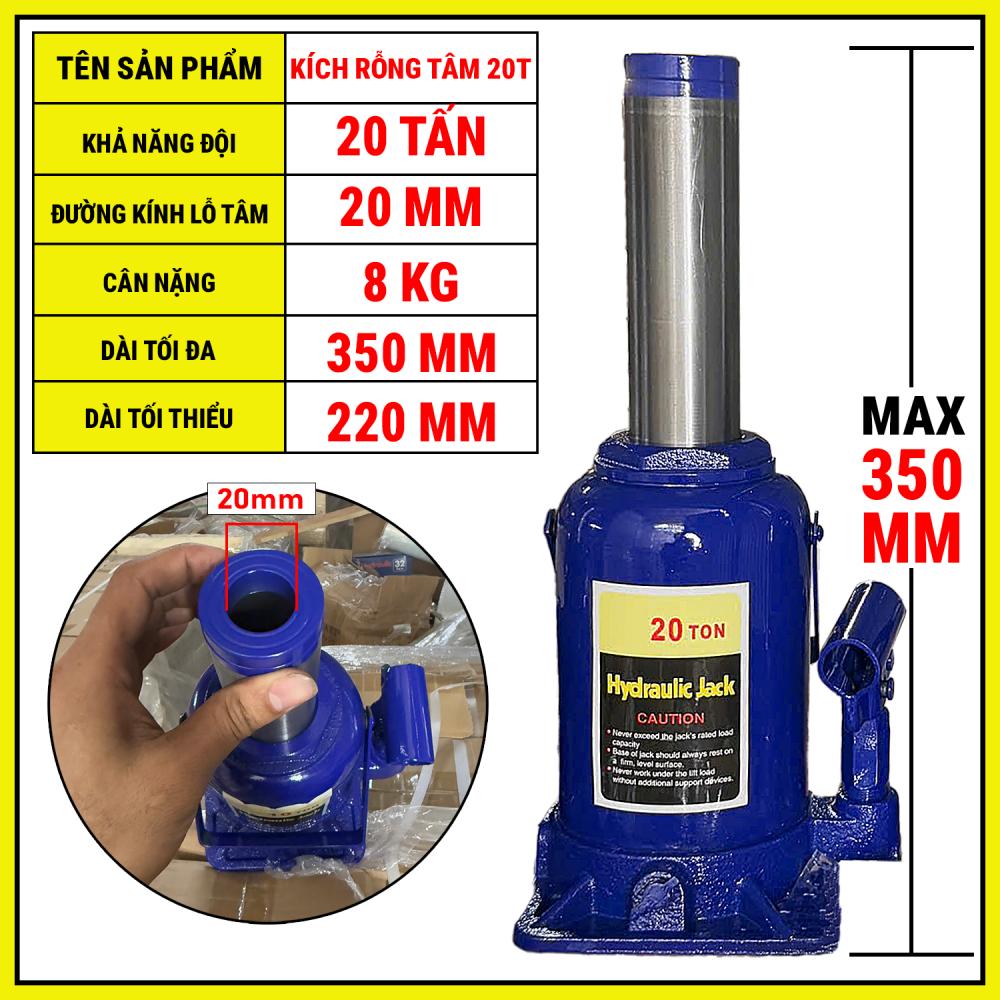 Kích Thủy Lực Rỗng Tâm 20 Tấn 