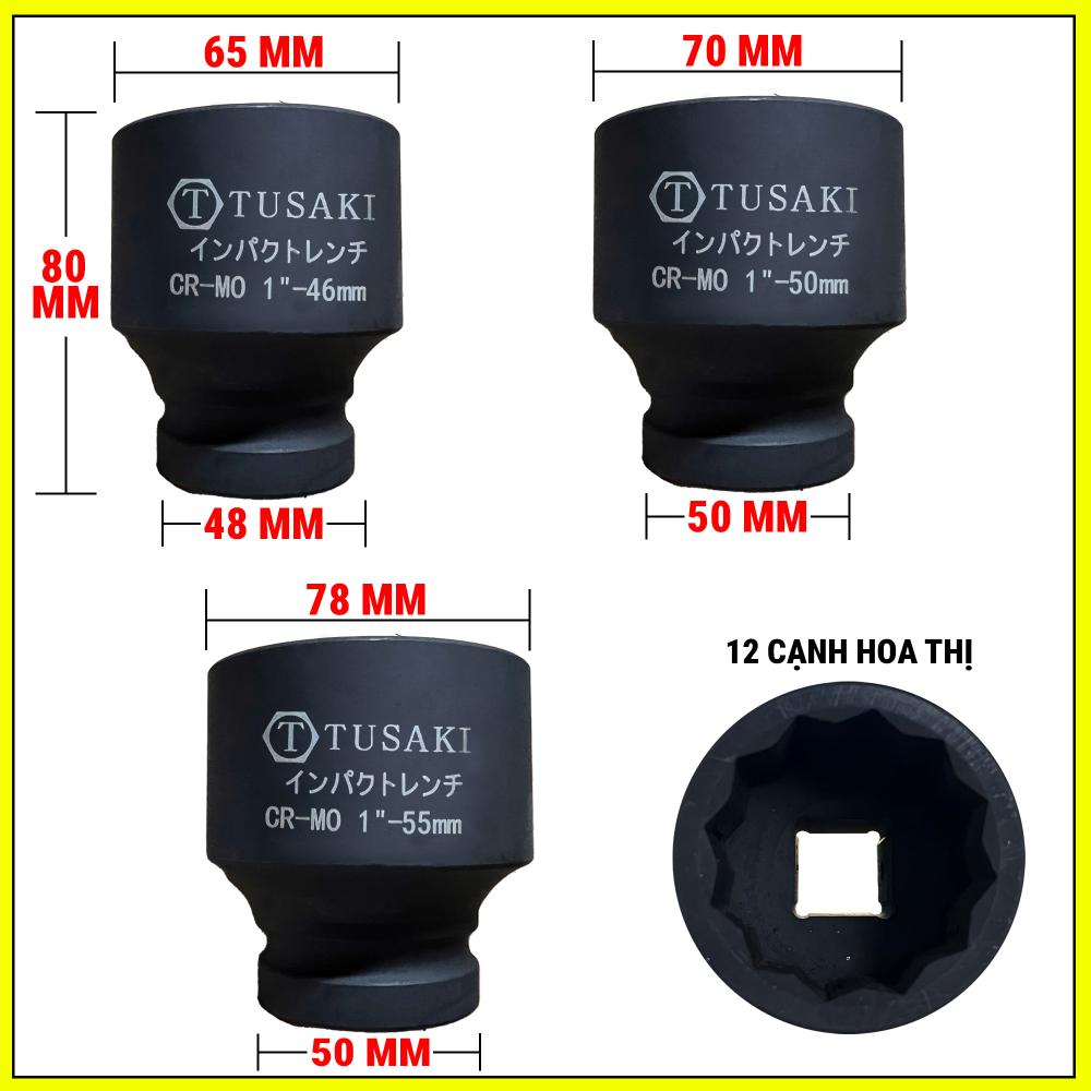 Đầu Tuýp Khẩu 1inch 46-50-55mm ( hoa thị ) 