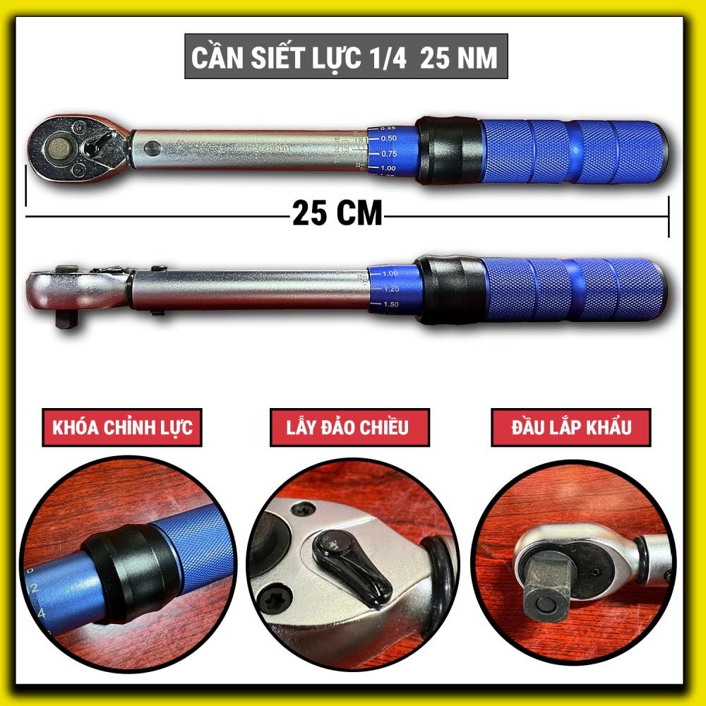 Cần siết lực 1/2 5-25Nm