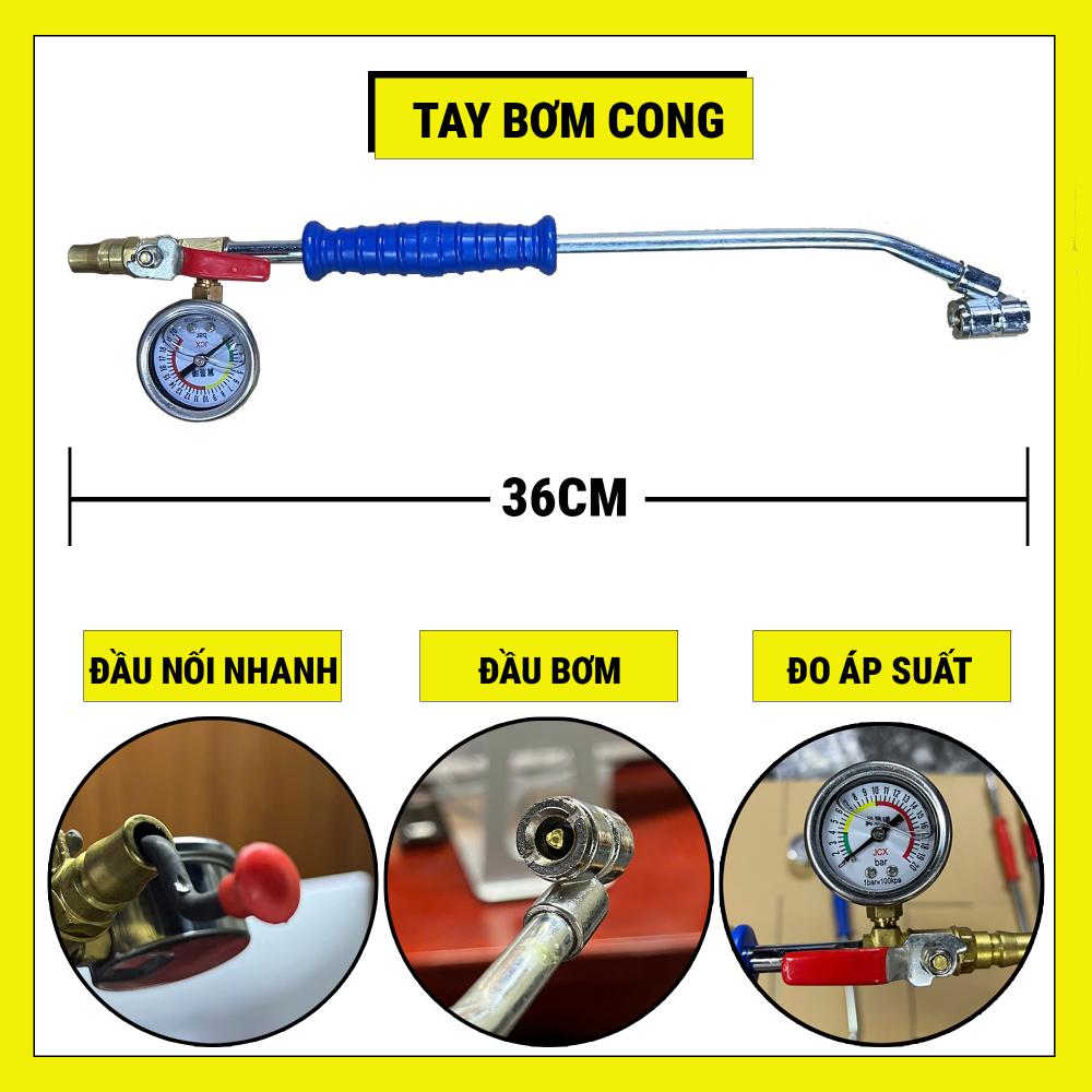 Tay bơm cong 36cm