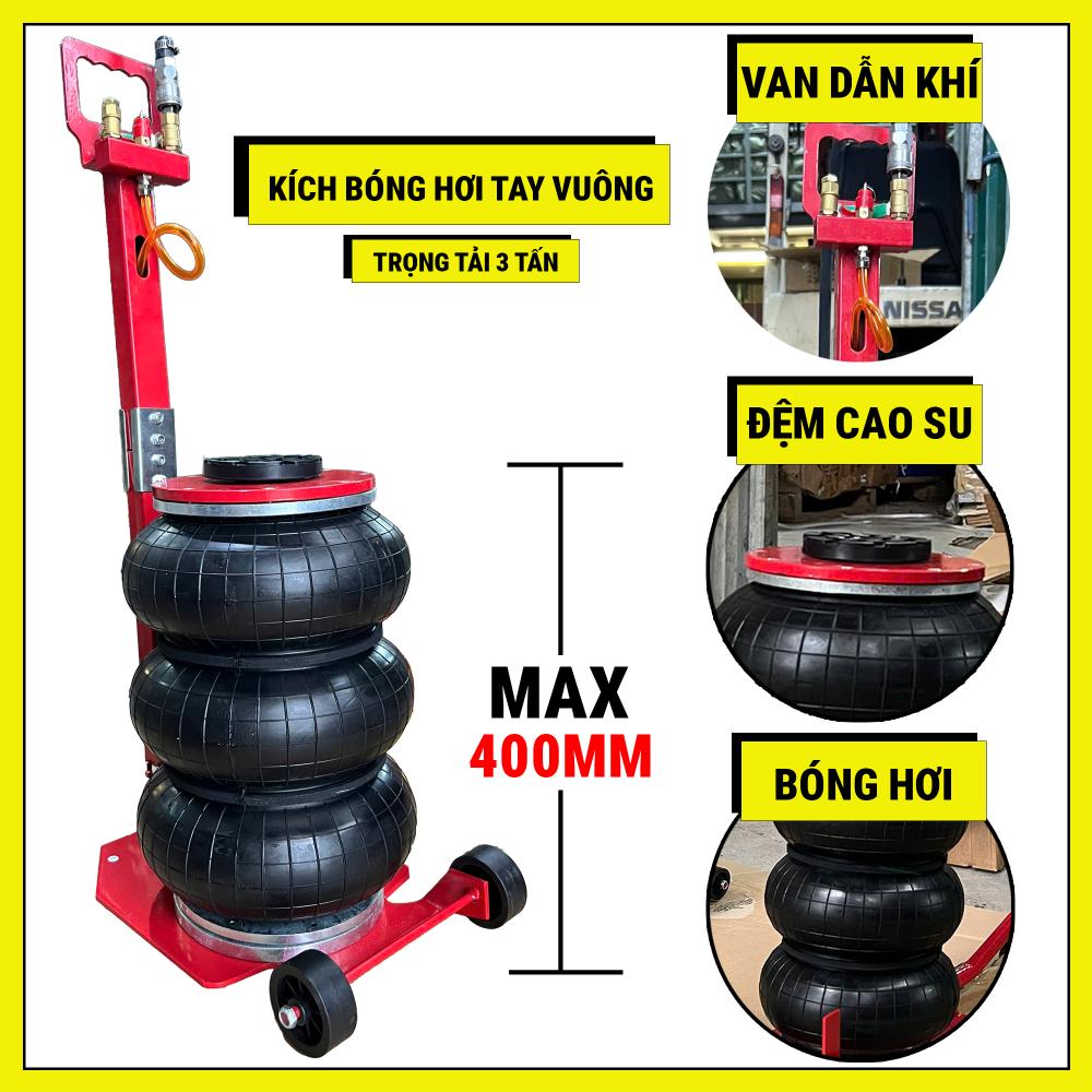 kích bóng hơi tay vuông 3 tấn