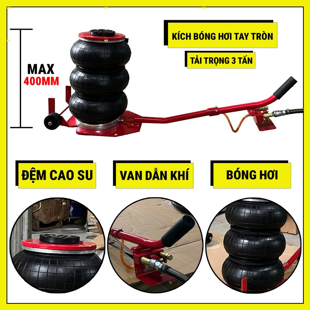 Kích bóng hơi tay tròn 3 tấn
