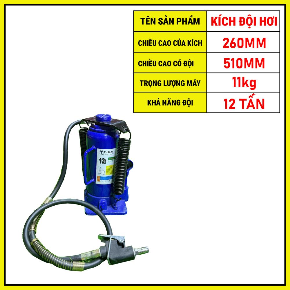Kích hơi 12 tấn cao 