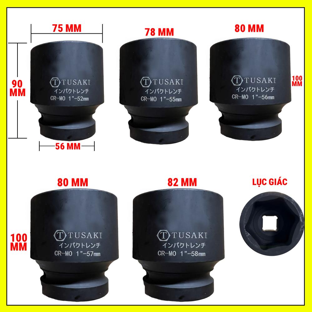 Khẩu Tuýp 1 INCH 52-58mm ( lục giác ) 