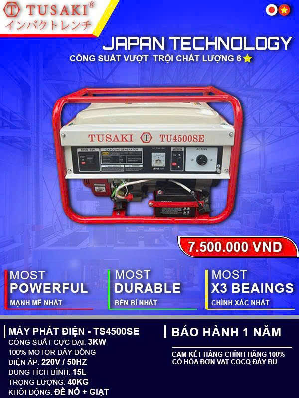 Máy phát điện - TS-4500SE