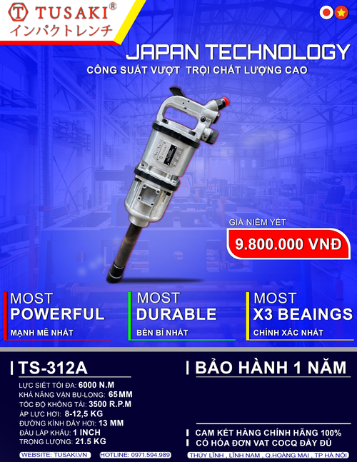Súng siết Bulong TUSAKI TS-312a