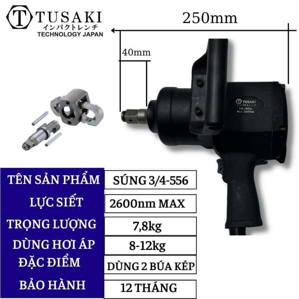 Súng Siết Bulong TUSAKI TS-556 đầu 3/4