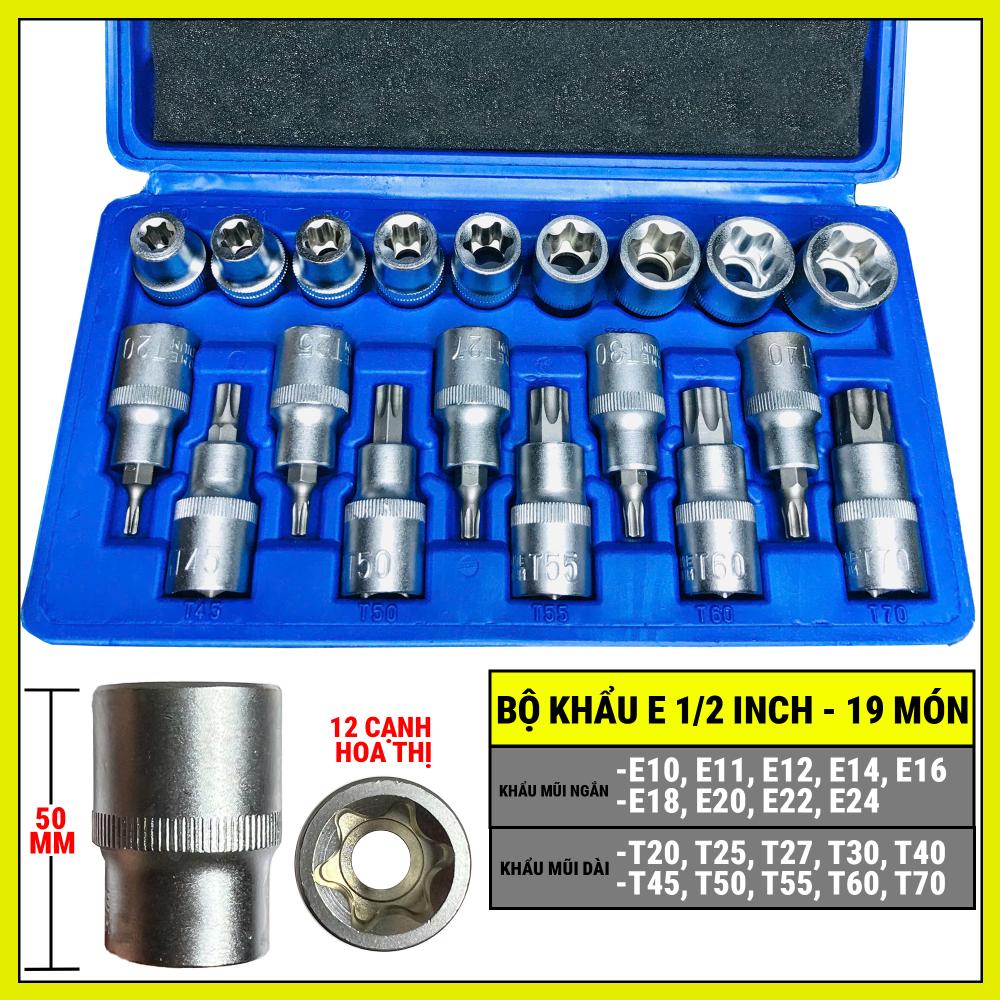 Bộ khẩu E 1/2 -19 món