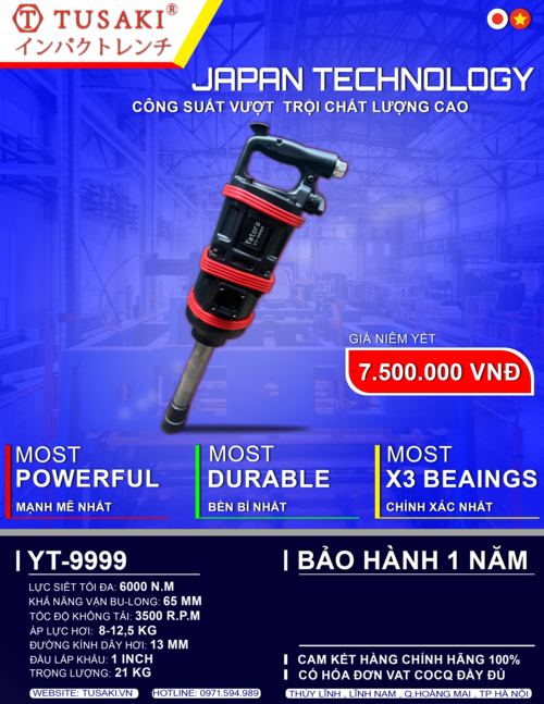 Súng siết Bulong TUSAKI YT-9999 