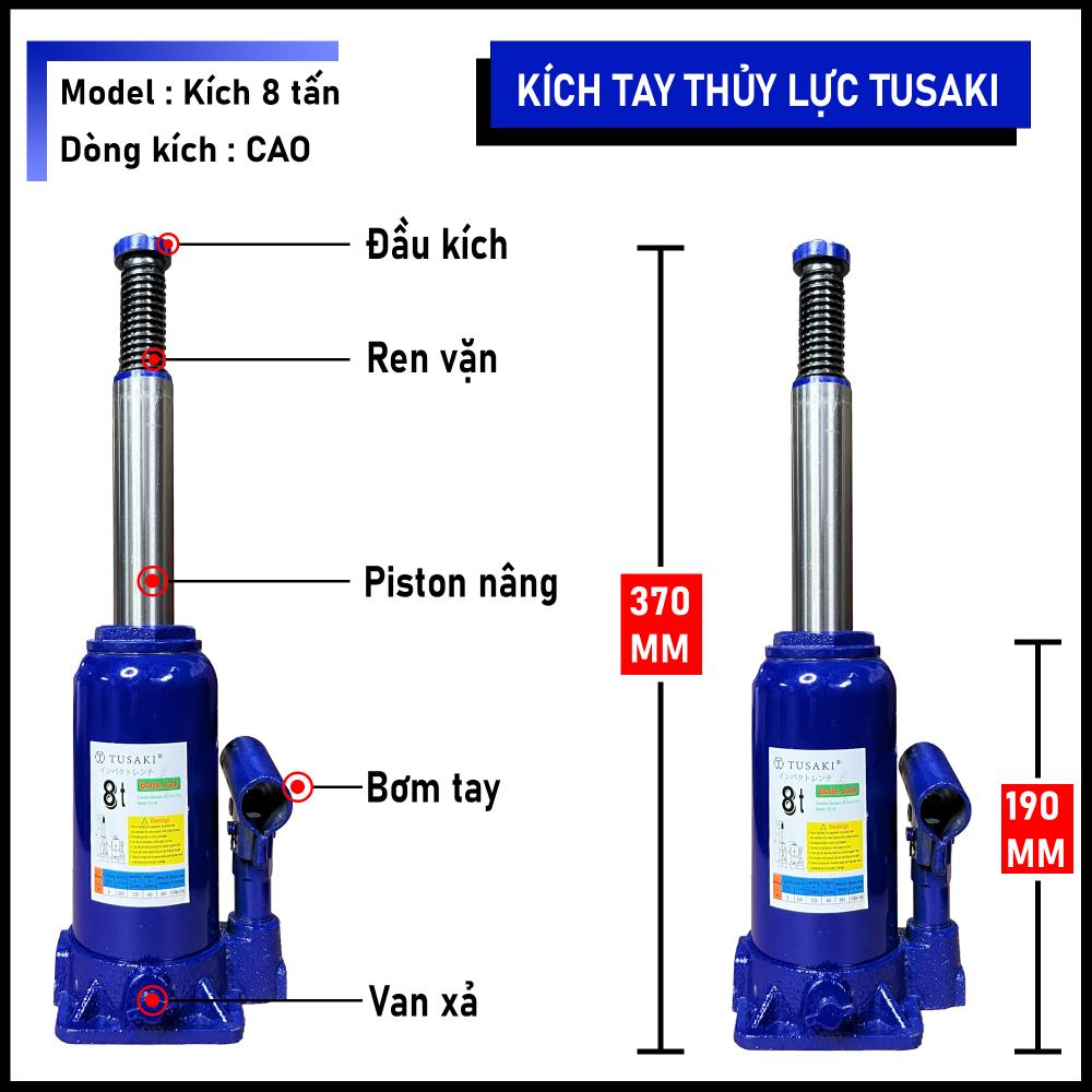 Kích tay thuỷ lực 8 tấn cao